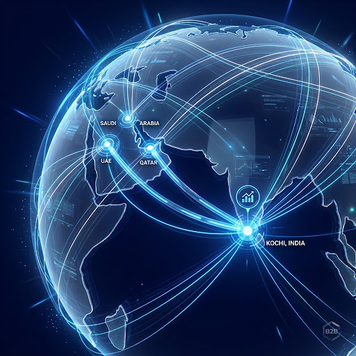Zapledge technological connectivity from Kochi, India to UAE, Saudi Arabia, and Qatar